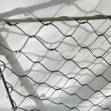 Hand made woven cable mesh price flexible stainless steel rope mesh netting